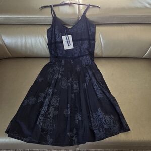 Black Strappy 100% Cotton Sundress